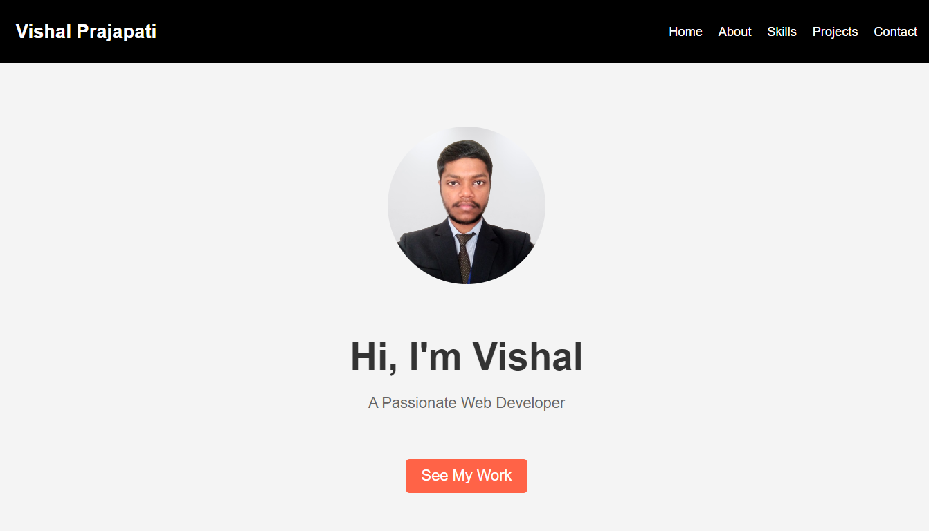 Portfolio Website screenshot