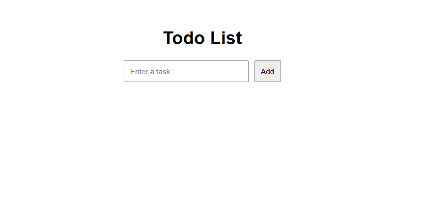 Todo List screenshot
